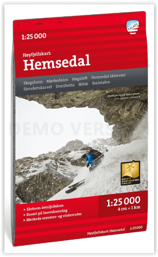 Wandelkaart Hoogalpinekaart 070 Hemsedal - Calazo