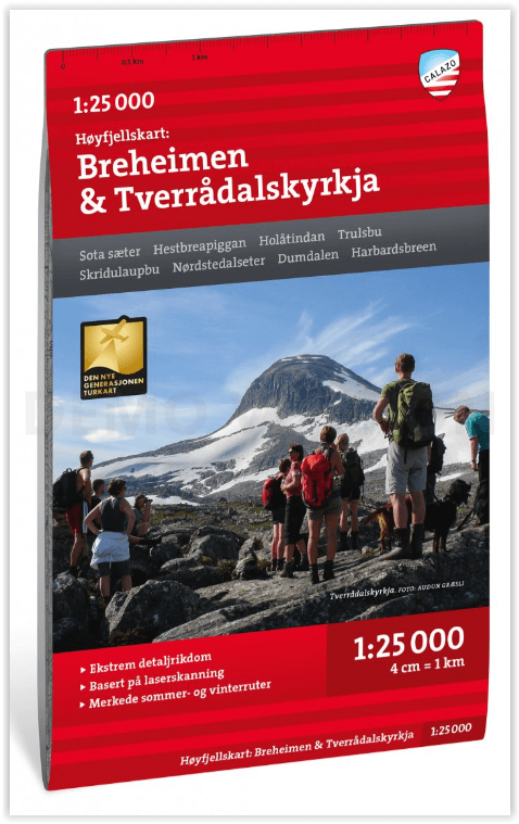 Wandelkaart Hoogalpinekaart 010 Breheimen NP - Calazo