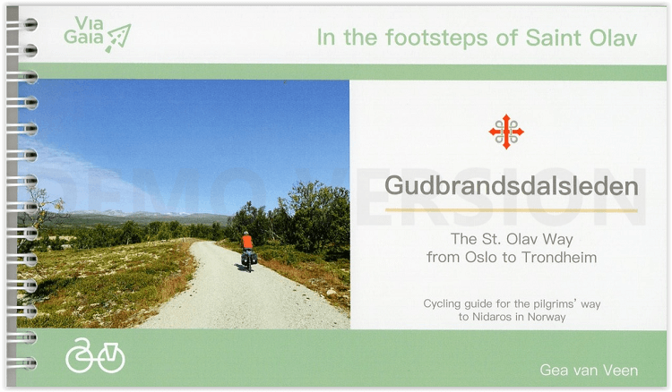 Fietsgids Gudbrandsdalsleden St. Olavs Way ENG - Via Gaia