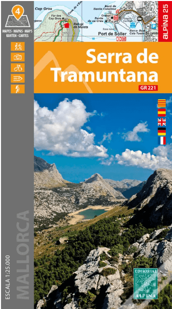 Wandelkaart Serra de Tramuntana Mallorca - Ed. Alpina