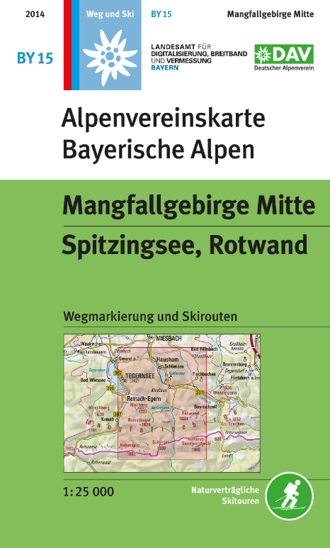 Wandelkaart BY15 Mangfallgebirge Mitte- Spitzingsee & Rotwand - D