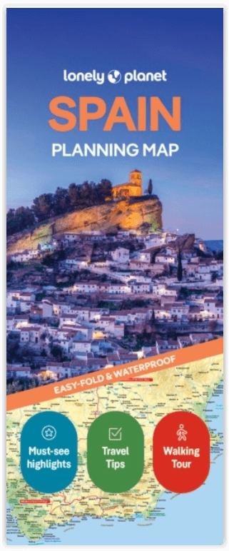 Landkaart Wegenkaart Spain - Lonely Planet