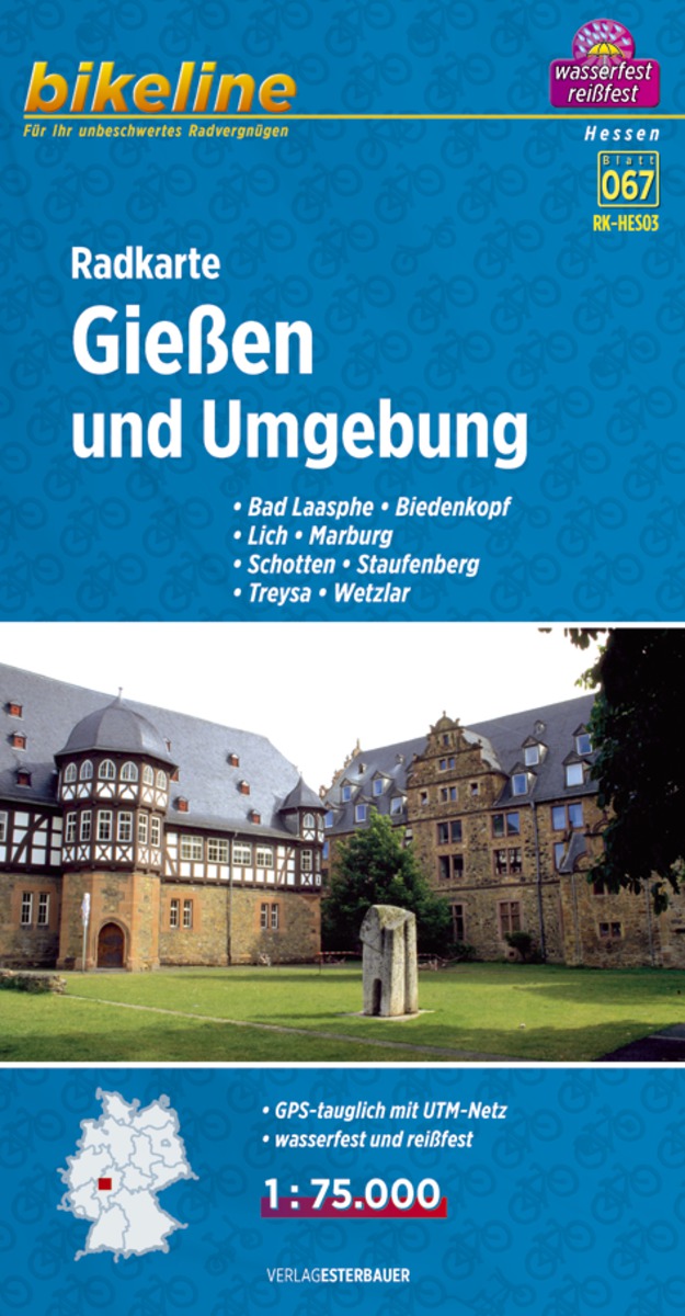 Fietstourkaart Gießen und Umgebung - Estenbauer