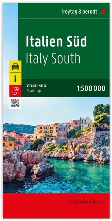 Landkaart Wegenkaart Italië Zuid - Freytag & Berndt