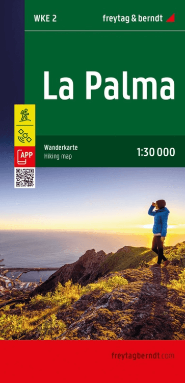 Fietskaart & wandelkaart La Palma met fiets & MTB routes - F&B