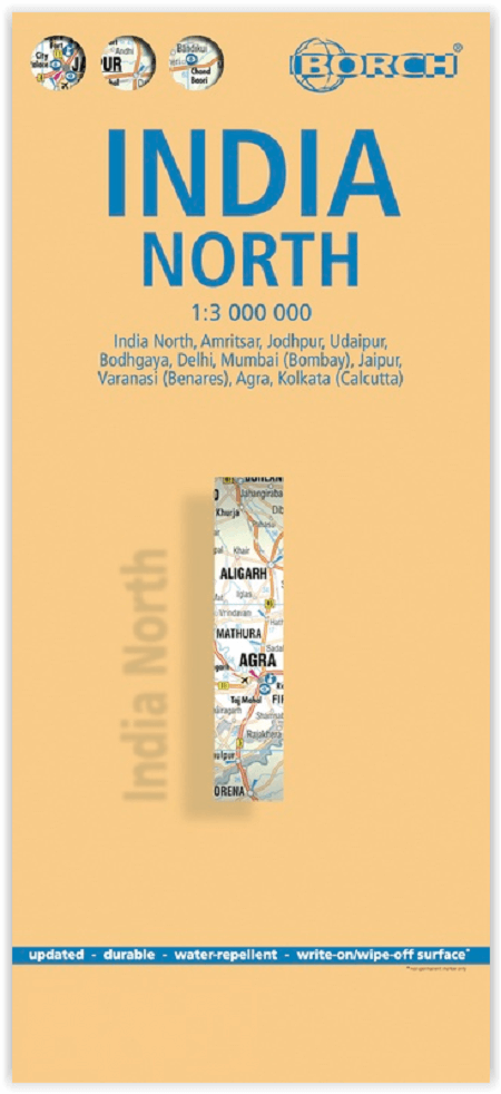Landkaart India Noord - Borch