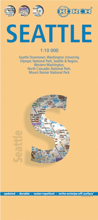 Stadskaart plattegrond Seattle USA - Borch