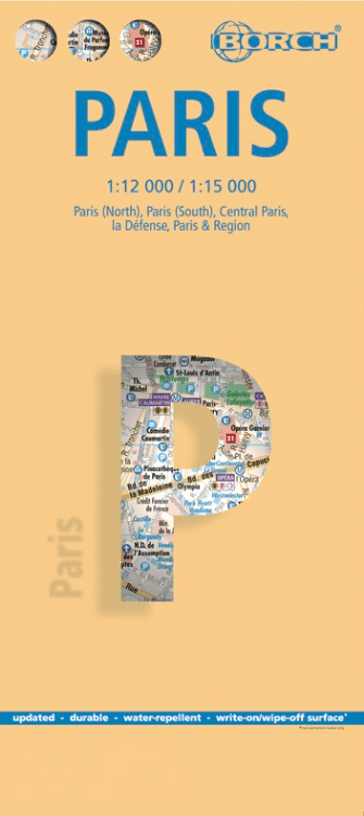 Stadskaart plattegrond Parijs & La Défense - Borch