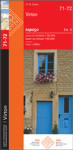 TOPO Wandelkaart 71-72 Virton - NGI
