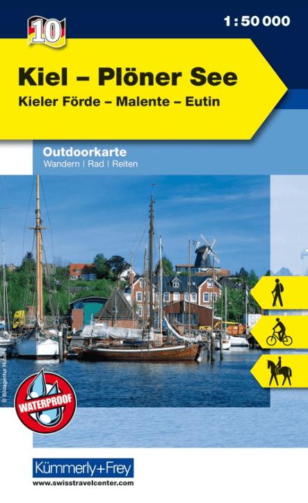 Wandelkaart Outdoorkaart 10 Kiel & Plöner See - K&F