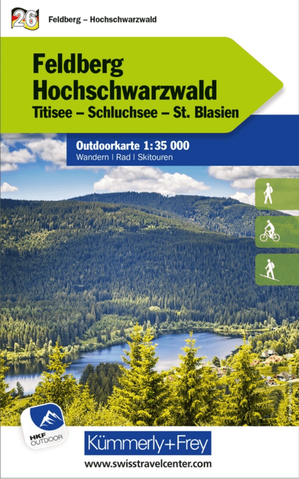 Wandelkaart Outdoorkaart 26 Feldberg & Hochschwarzwald - K&F