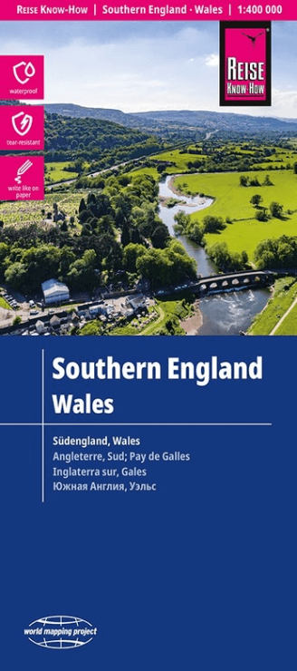 Landkaart Wdgenkaart Engeland Zuid & Wales - Reise Know-How