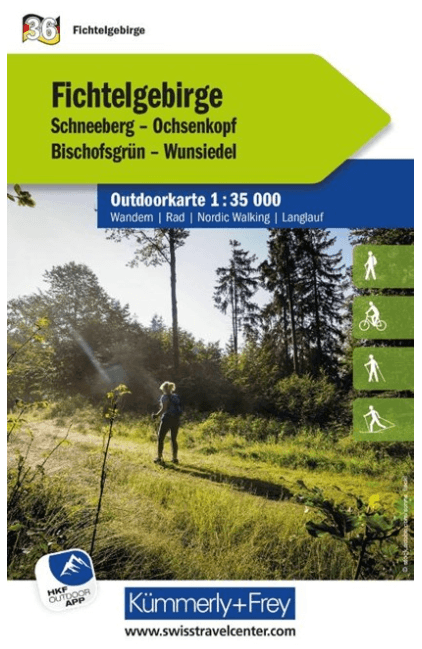 Wandelkaart Outdoorkaart 36 Fichtelgebirge - K&F