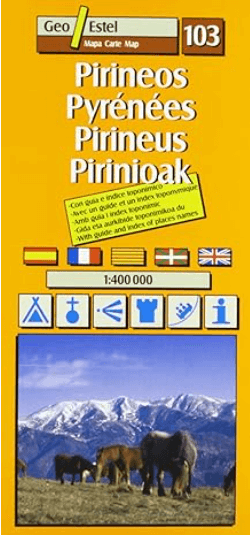 Wegenkaart Toerismekaart T03-103 Pireneos-Pyrénées - GeoEstel