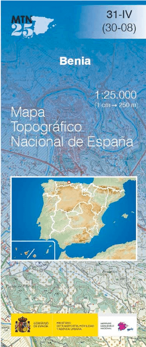 Wandelkaart 0031.4 Benia de Onis, Asturië Spanje - CNIG