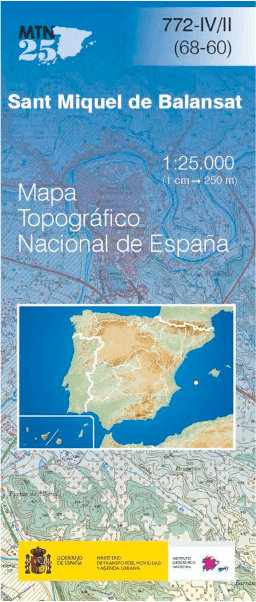 Wandelkaart 000772.4/2 Sant Miquel de Balansat, Ibiza, Balearen