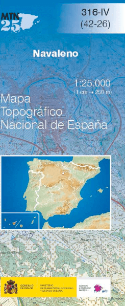 Wandelkaart 00316.4 Navaleno, Soria, Castillië y léon - CNIG