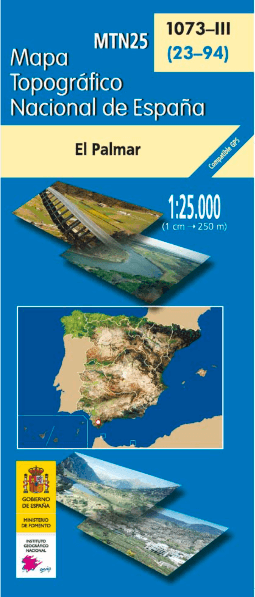 Wandelkaart 001073.4 Barbate, Cadiz, Andalusië Spanje - CNIG
