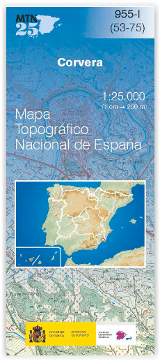 Wandelkaart 00955.1 Corvera, Murcia, Murcia Spanje - CNIG