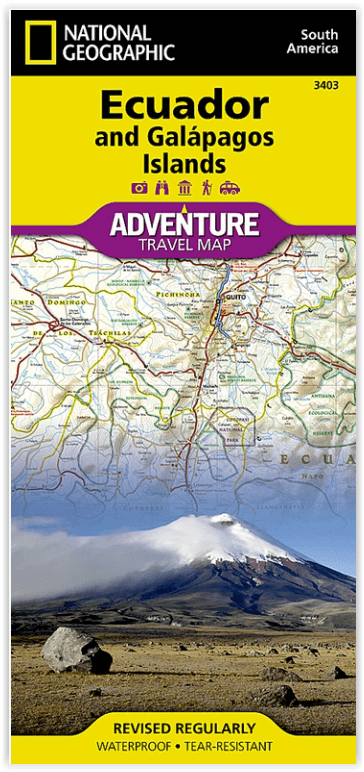 Landkaart Wegenkaart 3403 Ecuador & Galapagos - Nat Geo