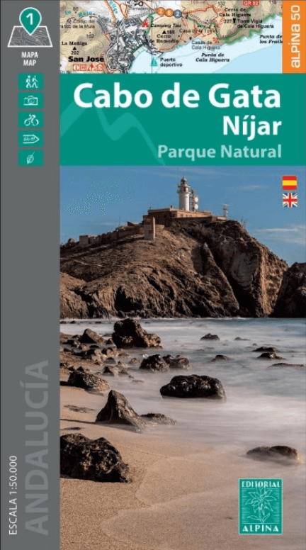 Wandelkaart 027 Cabo de Gata PN & Nijar Almeria - Alpina Ed.