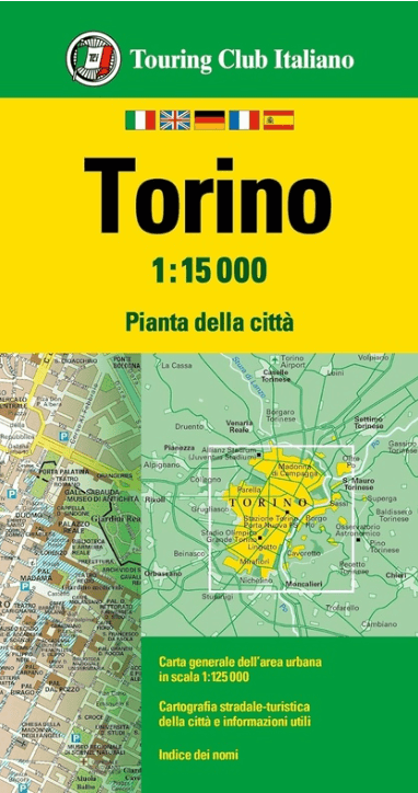 Stadsplattegrond Turijn Turin Torino Piemonte - TCI