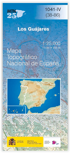 Wandelkaart 001041.4 Los Guájares, provincie Granada, Andalusië