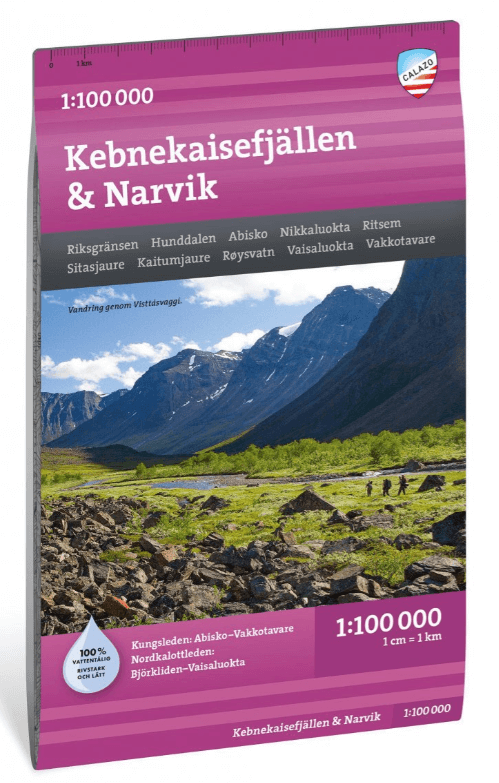 Wandelkaart Bergkaart 040 Kebnekaisefjällen & Narvik - Calazo