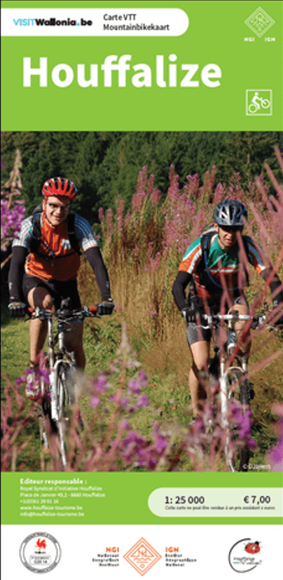 Fietskaart Houffalize mountainbike - NGI