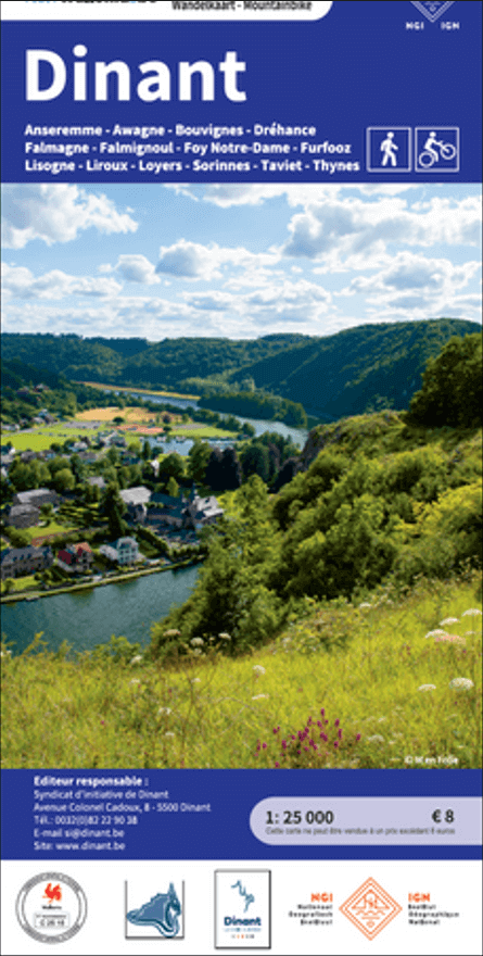 Wandelkaart Dinant - NGI