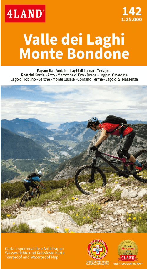 Mountainbike kaart 142 Val dei Laghi- Monte Bondone & Bassa Sarca