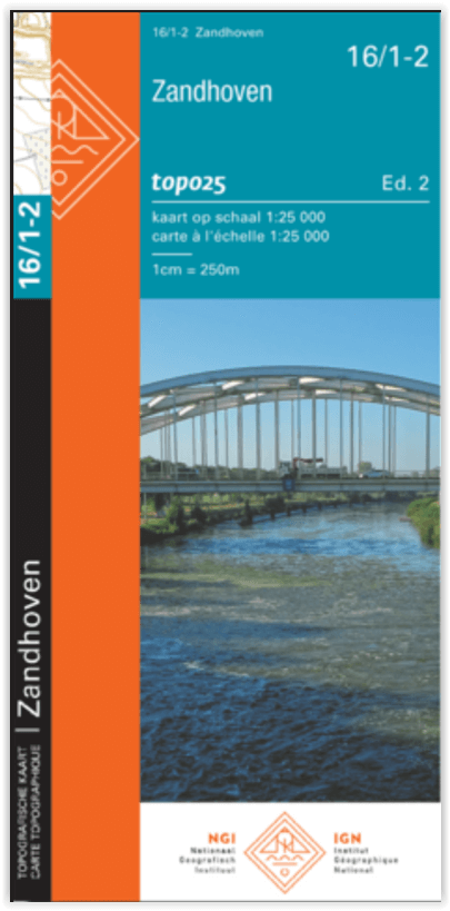 TOPO Wandelkaart 16/1-2 Zandhoven - NGI