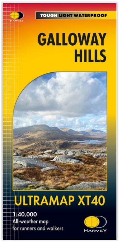 Wandelkaart Galloway Hills XT40 ultra - Harvey Maps