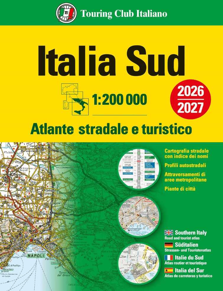 Wegenatlas Italy South 2026/27 - Atlante stradale Sud - TCI