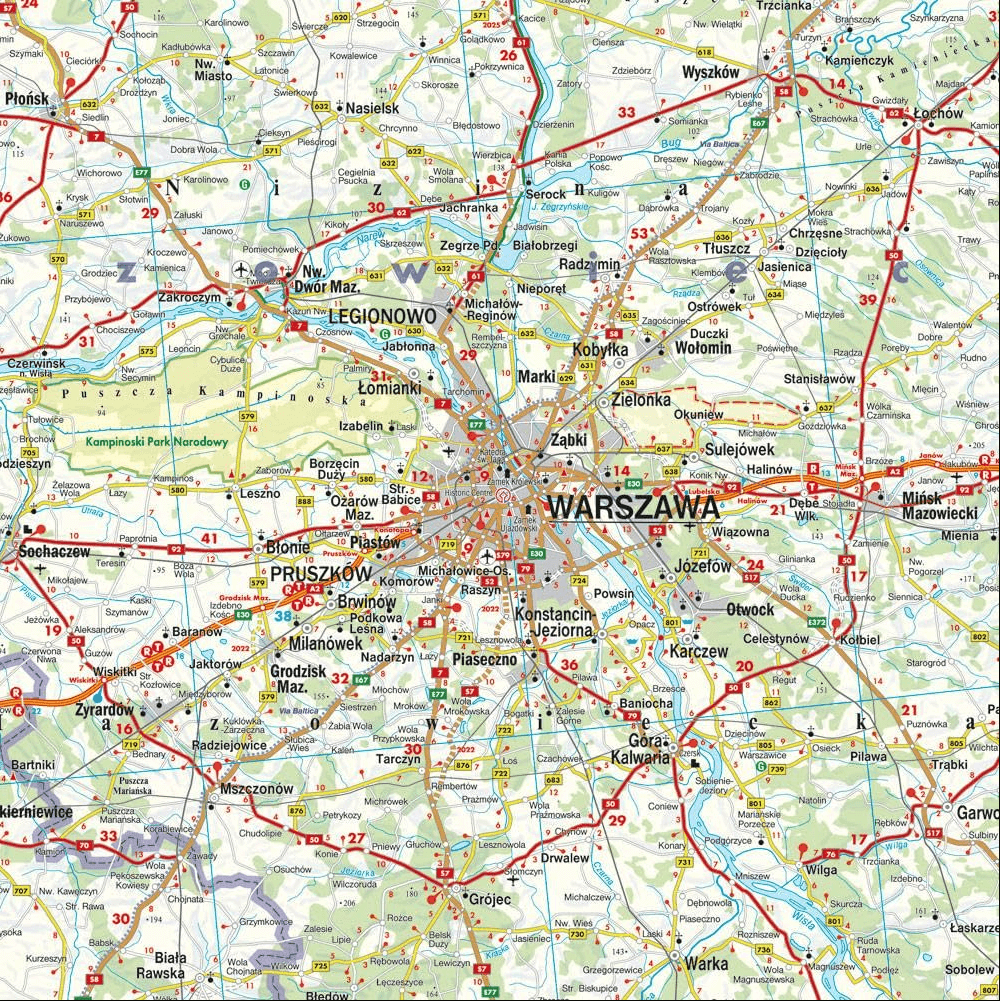 Landkaart Wegenkaart 381 Polen - Freytag & Berndt