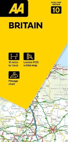 Landkaart Wegenkaart 10 Groot-Brittannië - AA Road Map