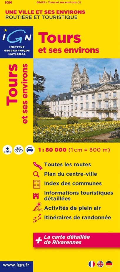 Stadskaart & Plattegrond 88429 Tours & omgeving - IGN