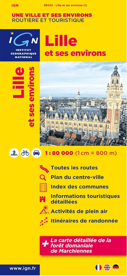 Stadskaart & Plattegrond 88402 Lille & omgeving - IGN