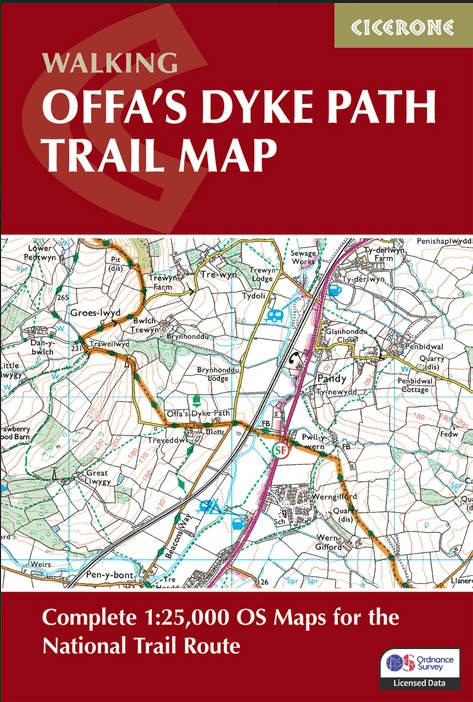 Wandelgids Offa's Dyke Path, Map Booklet - Cicerone Press