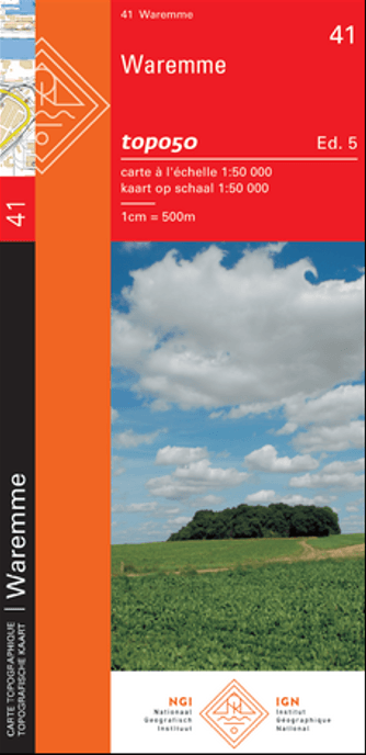 TOPO Wandelkaart 41 Waremme - NGI