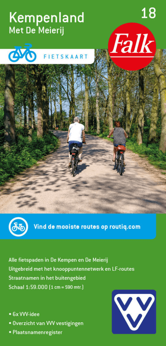 Falk VVV Fietskaart 18 Kempenland + De Meierij - Falkplan