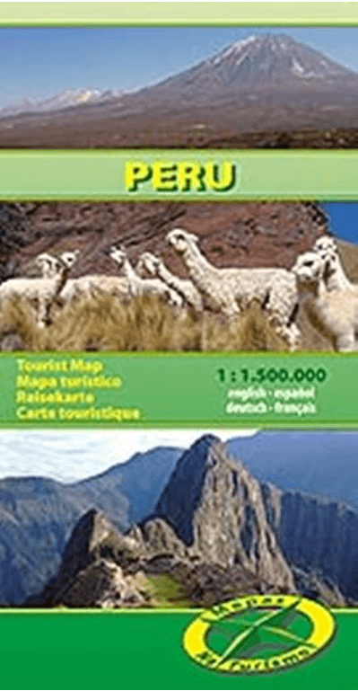 Landkaart Wegenkaart Peru Zuid Amerika - Mapas Naturismo