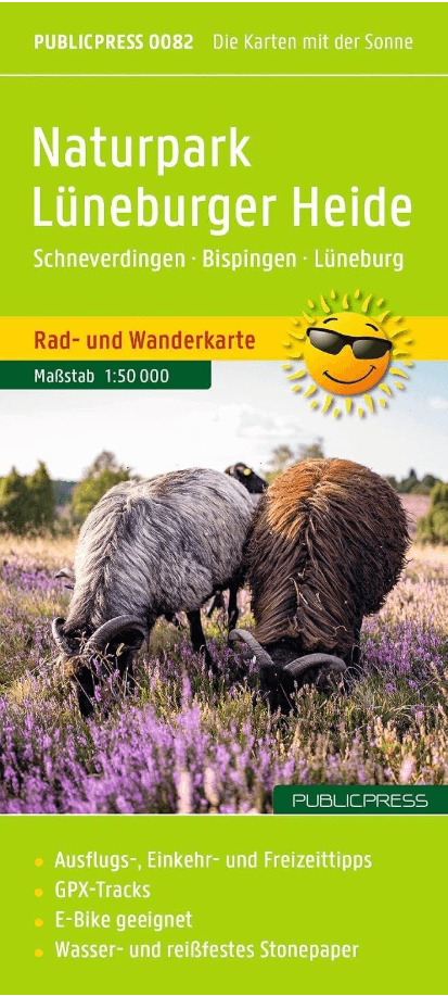 Wandelkaart & fietskaart Lüneburger heide NP - Publipress