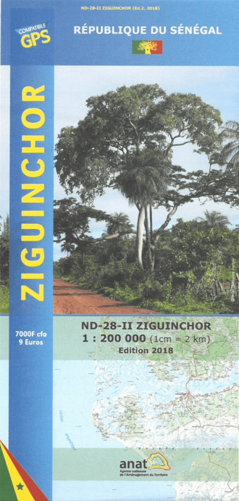 Landkaart Wegenkaart ND02 Ziguinchor - Ed. Laure Kane