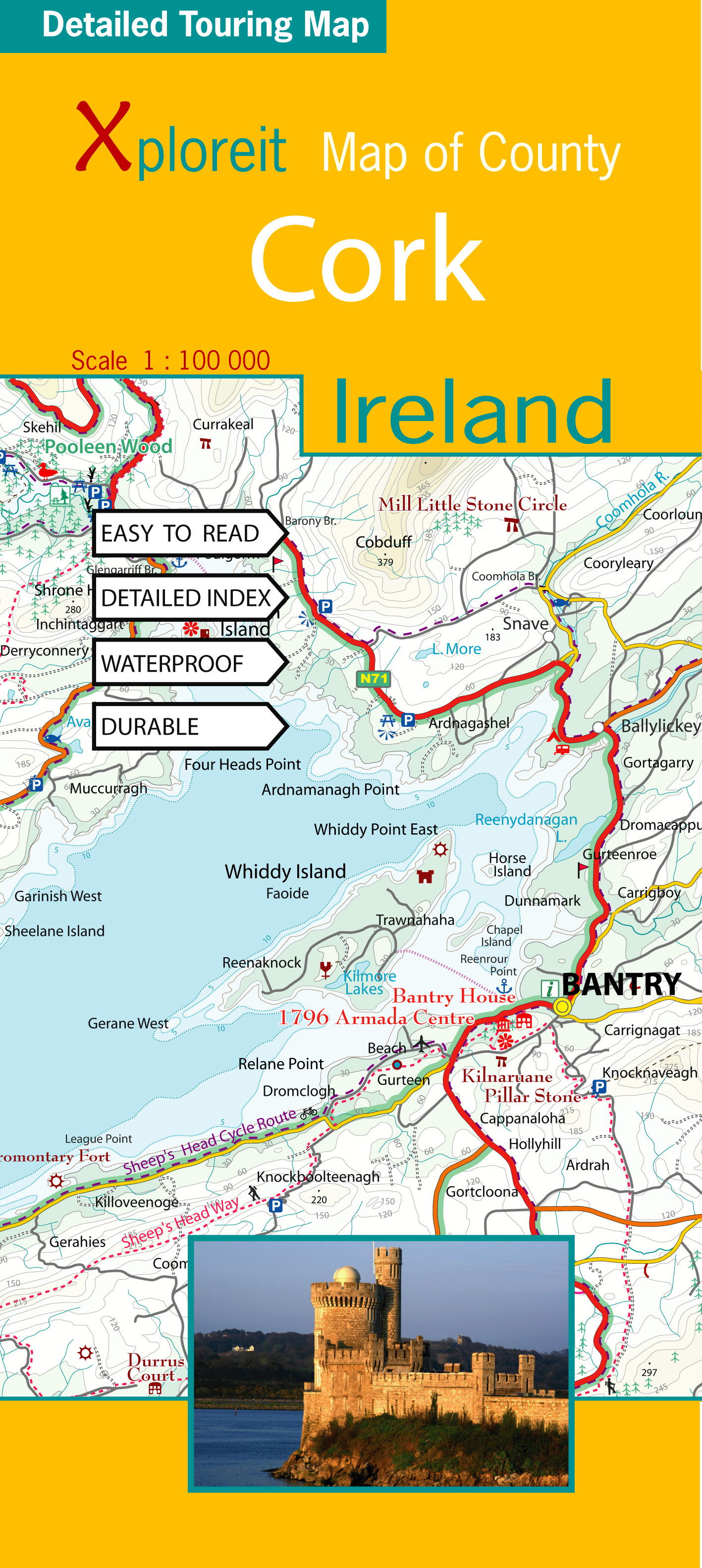 Fietskaart County Cork Ireland - XploreIt