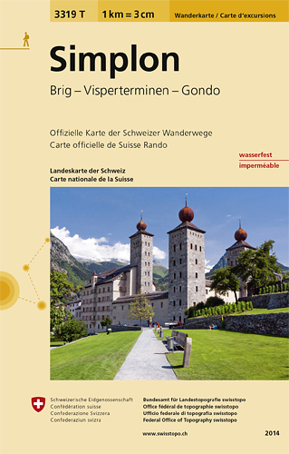Wandelkaart 3319 T Simplon- Wallis - Swisstopo