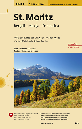 Wandelkaart 3320 T St-Moritz- Graubünden - Swisstopo