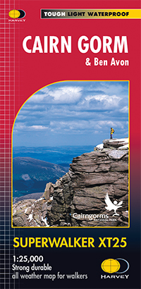 Wandelkaart XT25 Cairn Gorms & Ben Avon - Harvey maps