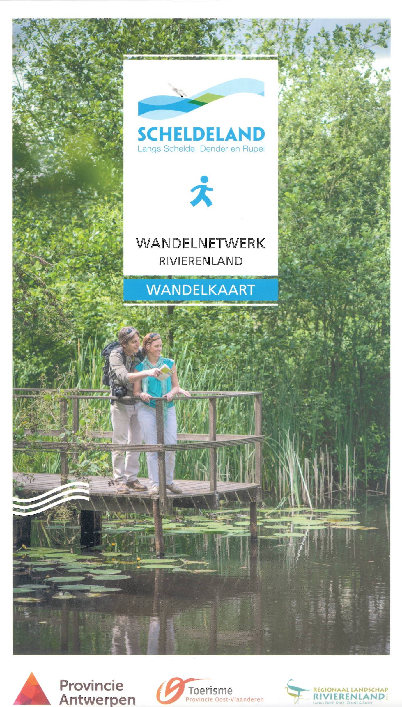 Wandelkaart Rivierenland wandelknooppunten - Toerisme Antwerpen