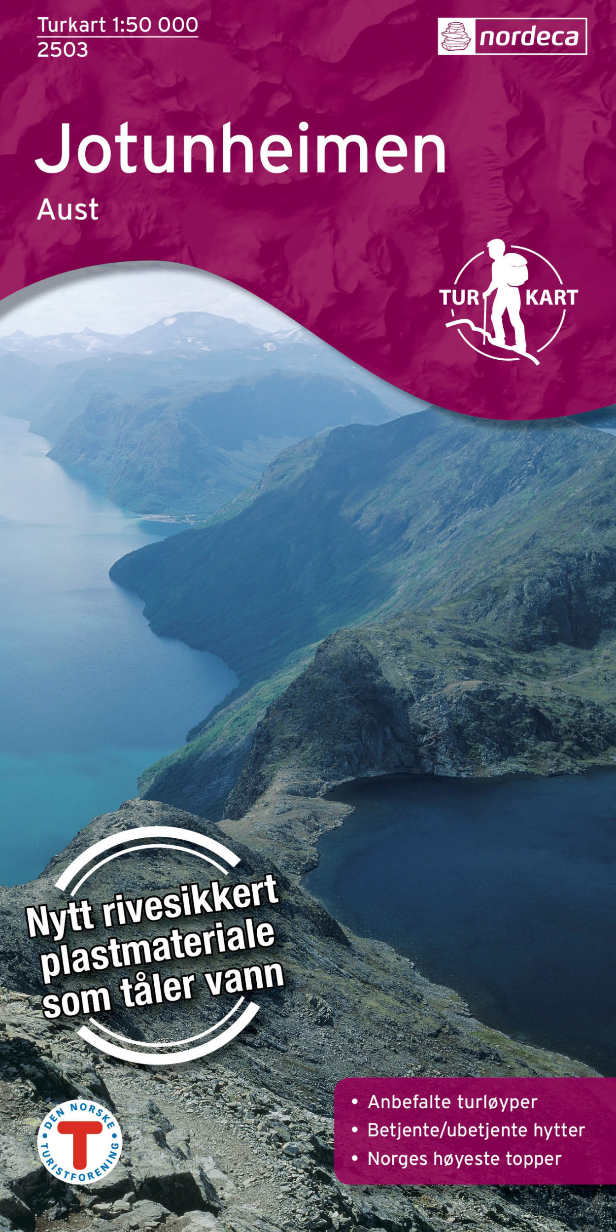Wandelkaart 2503 Jotunheimen Aust Oppland - Nordeca AS